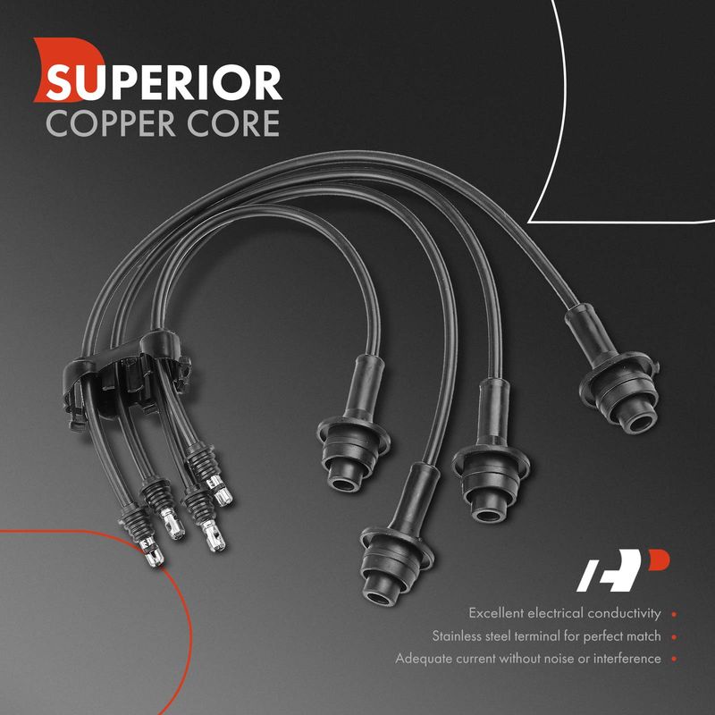 4x Spark Plug Wire Set for Toyota Modell F 1982-1990 Tacoma 1983-1994