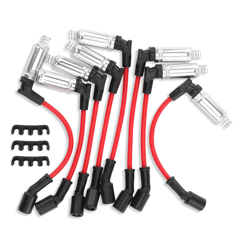 8x Spark Plug Wire Set for Chevy Silverado GMC Sierra 1500 Yukon 4.8L 5.3L 6.0L