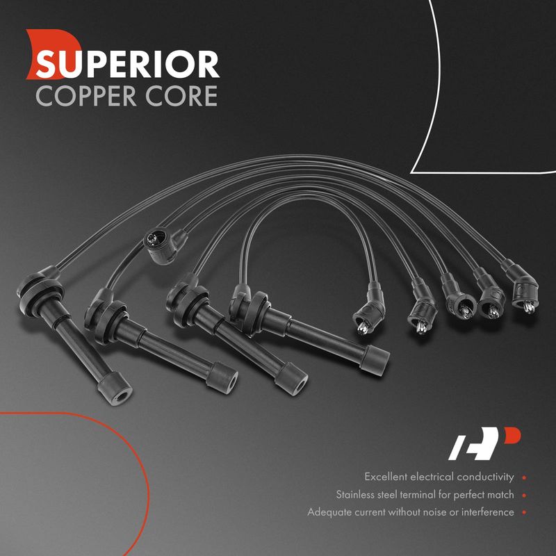 5x Spark Plug Wire Set for Nissan Sentra 1991-1994 1996 1998-2001 200SX INFINITI