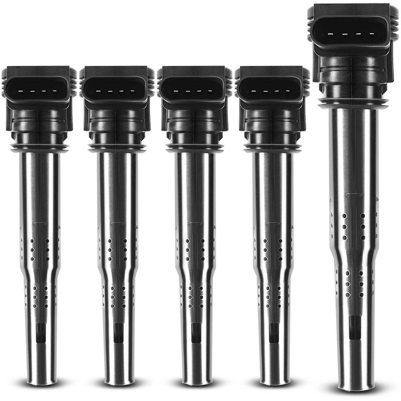 5x Ignition Coils for Volkswagen Jetta Beetle Passat Golf L5 2.5L Audi
