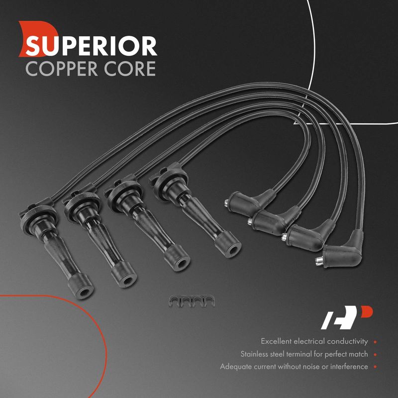 4x Spark Plug Wire Set for Acura Integra 1990-2001 Honda CR-V 1997-2001 1.8L