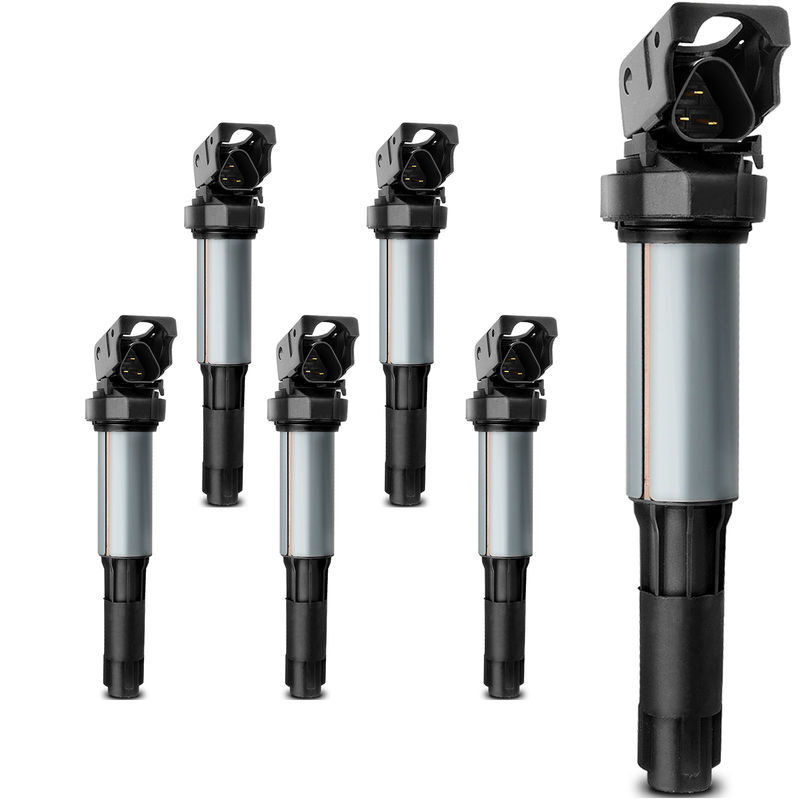 6x Ignition Coils with 3 Pins for BMW E46 E53 E60 E83 E90 323i 325i 525i X3 X5