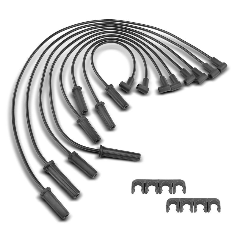 8x Spark Plug Wire Set for Cadillac Seville 89-93 Fleetwood Deville 60 Special
