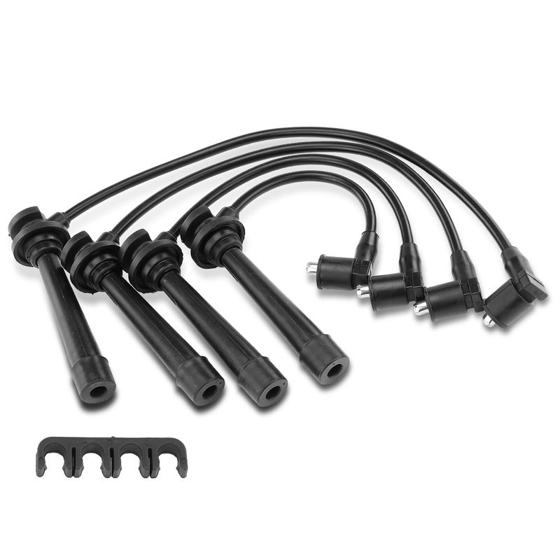 4x Spark Plug Wire Set for Kia Rio 2001-2005 L4 1.5L 1.6L Naturally Aspirated