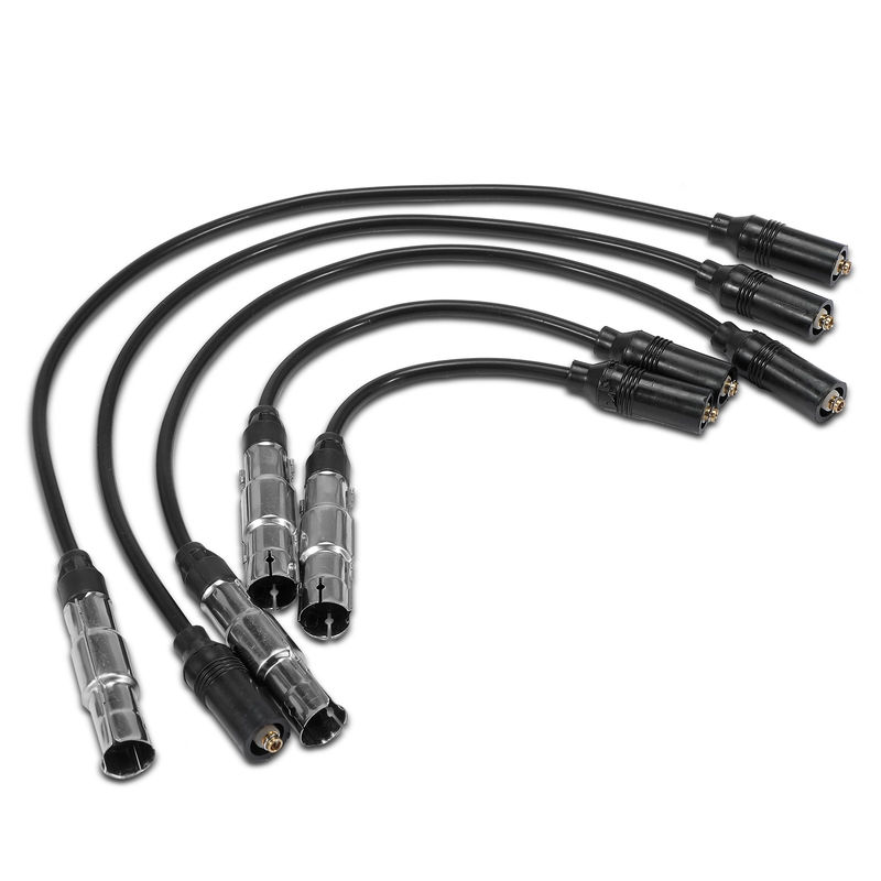 5x Spark Plug Wire Set for Volkswagen Jetta 1999 Cabrio 2002 L4 2.0L SOHC 7mm