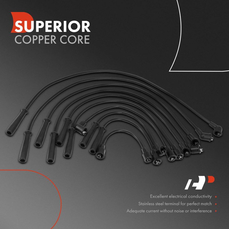 10x Spark Plug Wire Set for Nissan 200SX 1984-1988 L4 2.0L 7mm