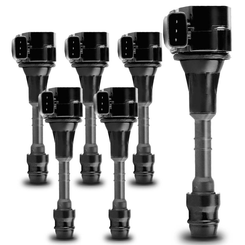 6x Ignition Coils with 3 Pins for Nissan Frontier Pathfinder Altima Maxima 3.5L 4.0L