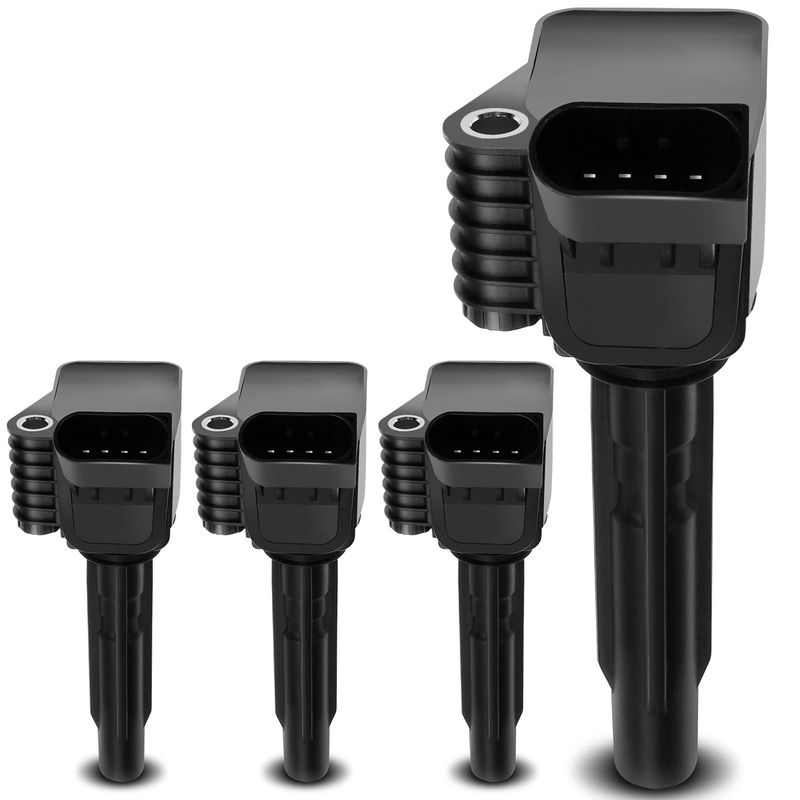 4x Ignition Coils with 4 Pins for VW Jetta 13-19 Audi Sportback e-tron 16-18
