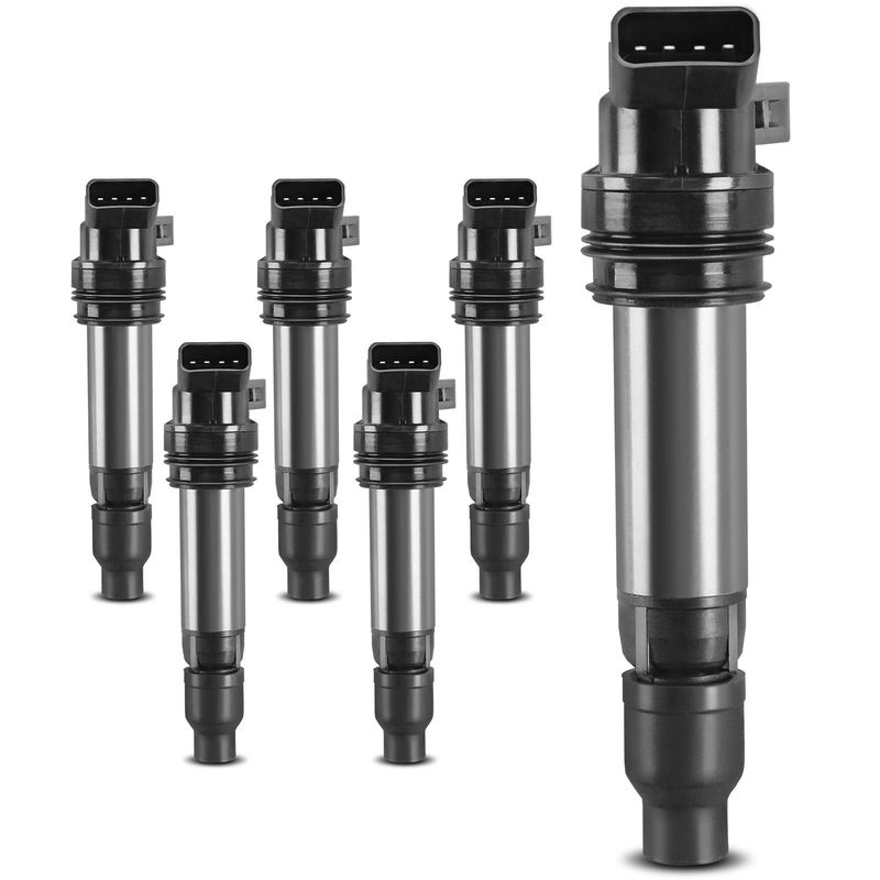 6x Ignition Coils with 4 Pins for Volvo S60 V70 XC70 XC90 Land Rover LR2