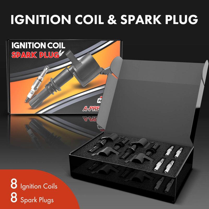 8x Ignition Coil & PLATINUM Spark Plug Kits for Ford F-150 Expedition 5.4L