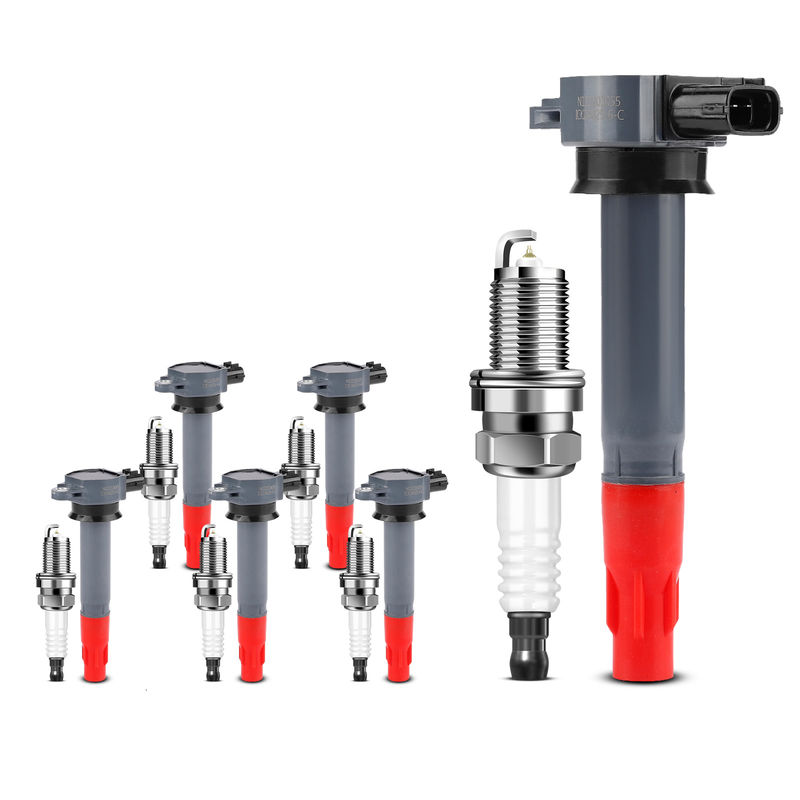 6x Black Ignition Coil & IRIDIUM Spark Plug Kits for Mitsubishi Outlander 3.0L