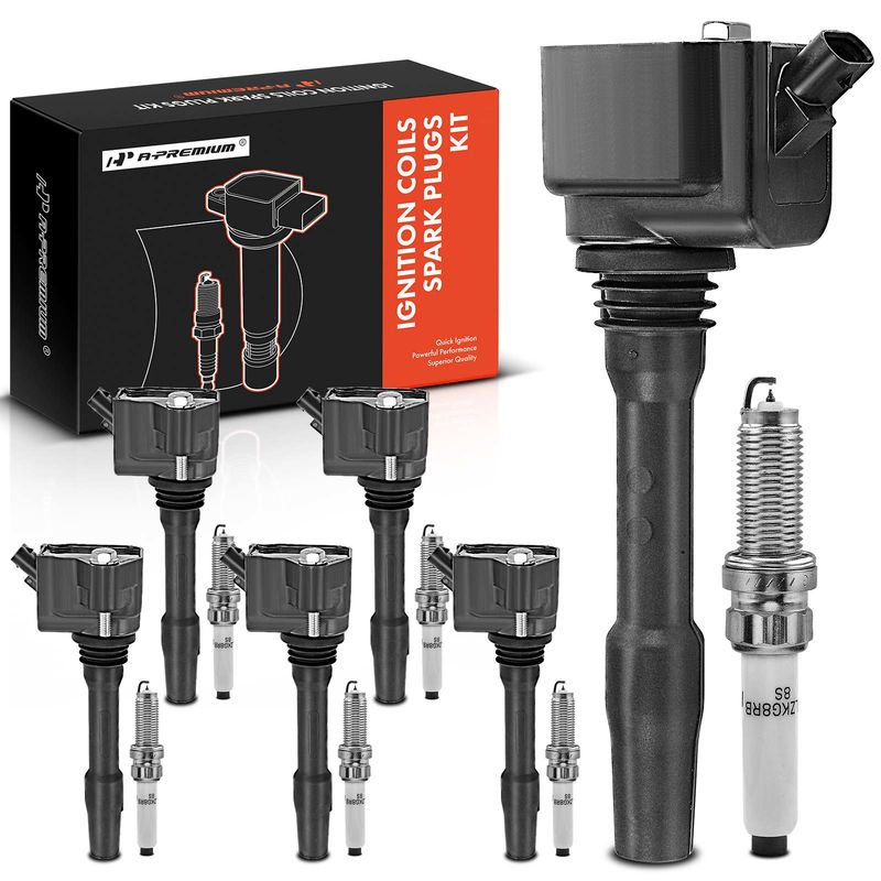6x Black Ignition Coil & IRIDIUM Spark Plug Kits for BMW F30 G20 G22 Mini Cooper