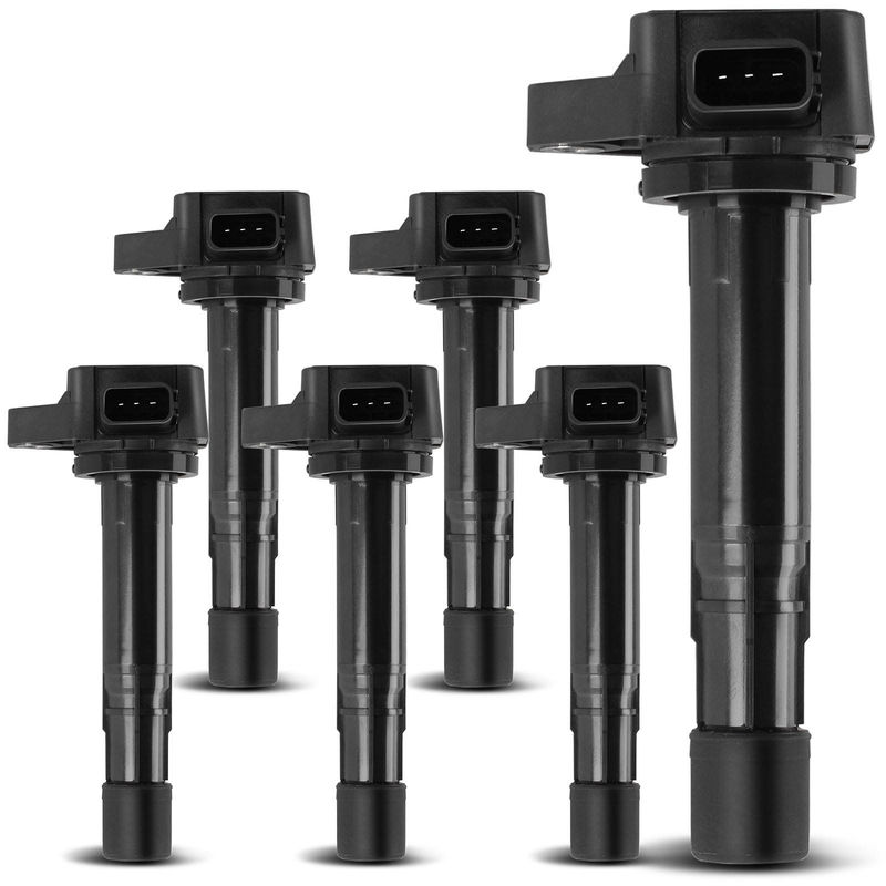 6x Ignition Coils with 3 Pins for Acura MDX Honda Pilot Ridgeline Saturn Vue