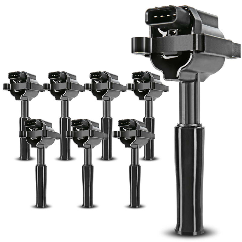 8x Ignition Coils with 4 Pins for Jaguar Vanden Plas XJ8 XJR XK8 XKR 1999-2003