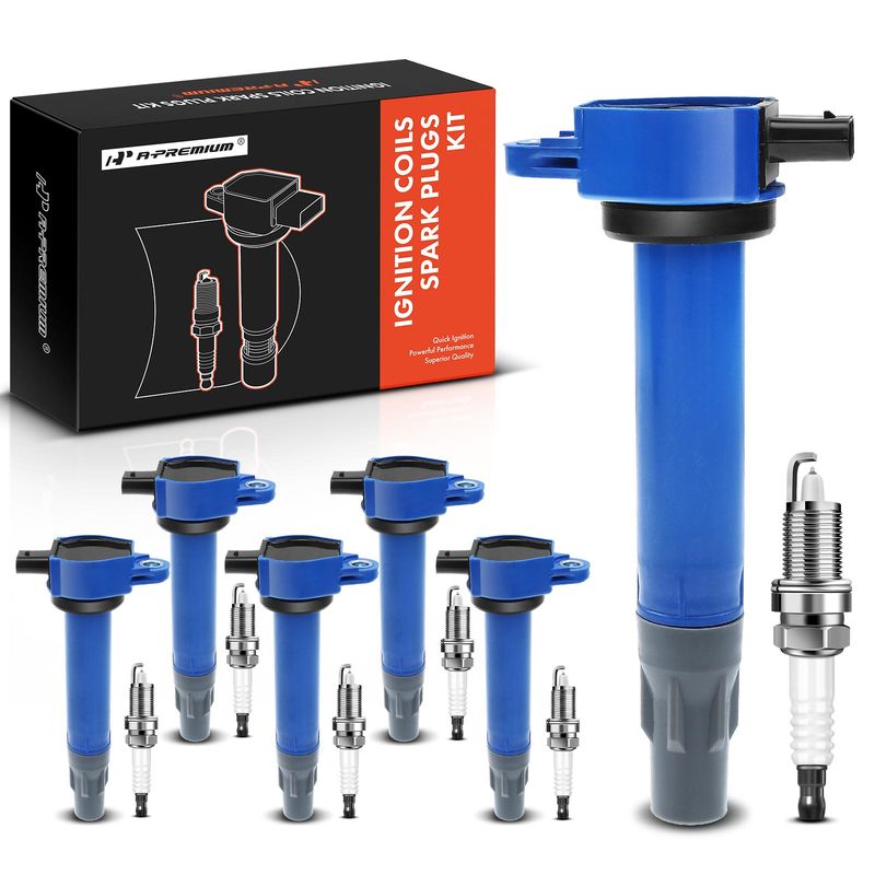 6x Ignition Coil & IRIDIUM Spark Plug Kits for Chrysler Sebring Dodge Charger VW
