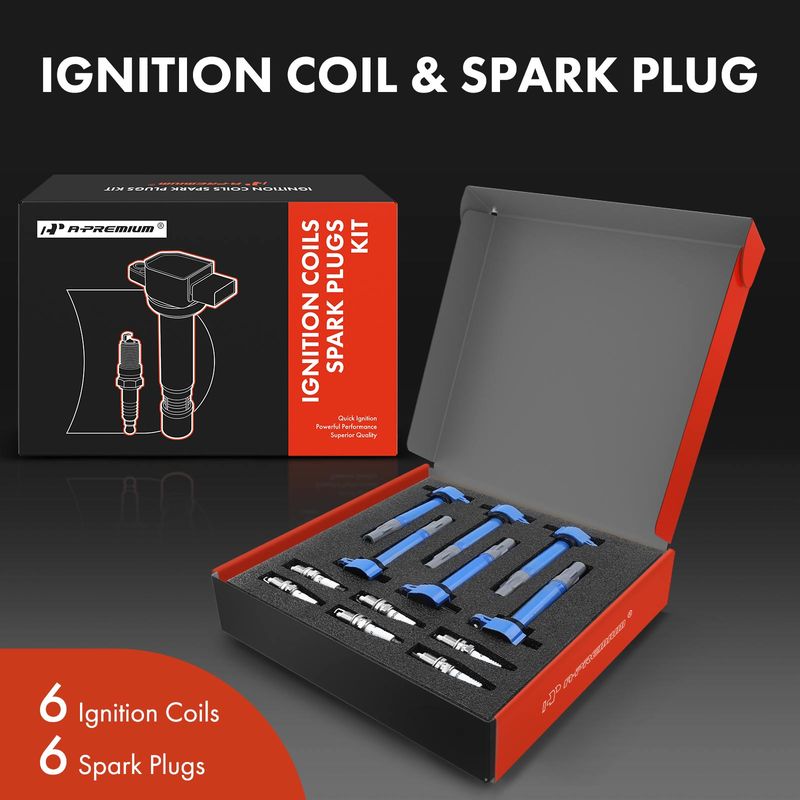 6x Ignition Coil & IRIDIUM Spark Plug Kits for Chrysler Sebring Dodge Charger VW