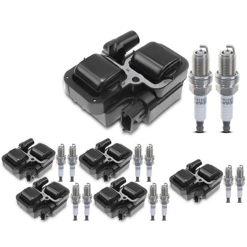 6x Ignition Coil & IRIDIUM Spark Plug Kits for Mercedes-Benz C CL E ML Chrysler