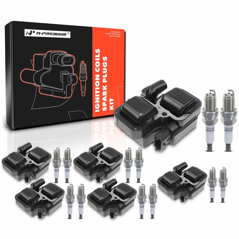 6x Ignition Coil & IRIDIUM Spark Plug Kits for Mercedes-Benz C CL E ML Chrysler