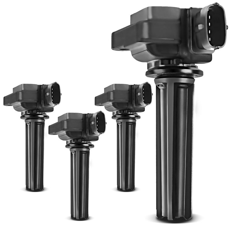 4x Ignition Coils with 4 Pins for Saab 9-3 9-3X 03-11 Cadillac 07-08 2.0L Turbo