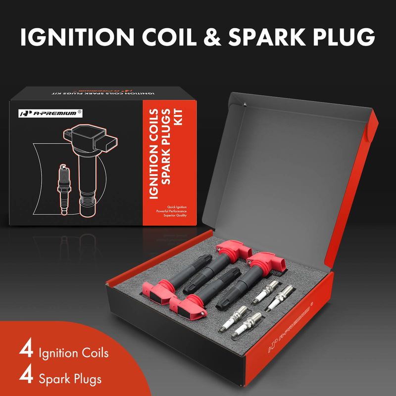 8x Red Ignition Coil & IRIDIUM Spark Plug Kits for Porsche Cayenne 08-14 Panamera