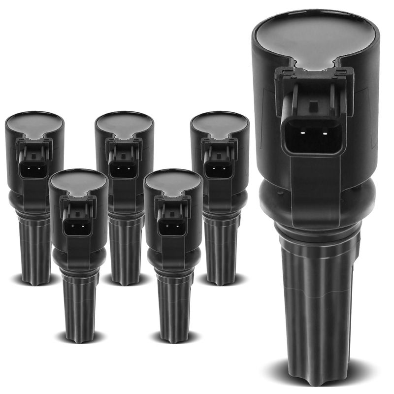6x Ignition Coils with 4 Pins for Jaguar S-Type 2000-2003 Lincoln LS 00-05 3.0L