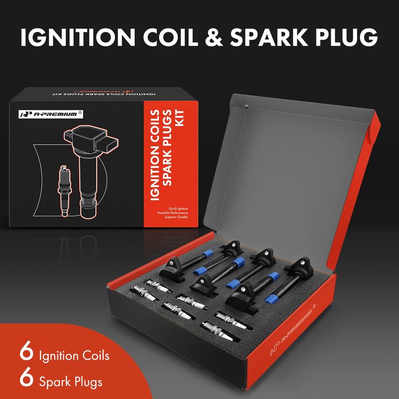 6x Ignition Coil & IRIDIUM Spark Plug Kits for Honda Accord 08-12 Odyssey Acura