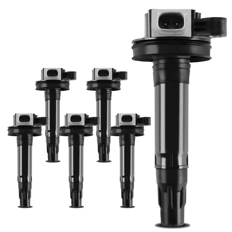 6x Ignition Coils with 2 Pins for Ford Flex Taurus 10-12 MKT MKS 10-13 V6 3.5L