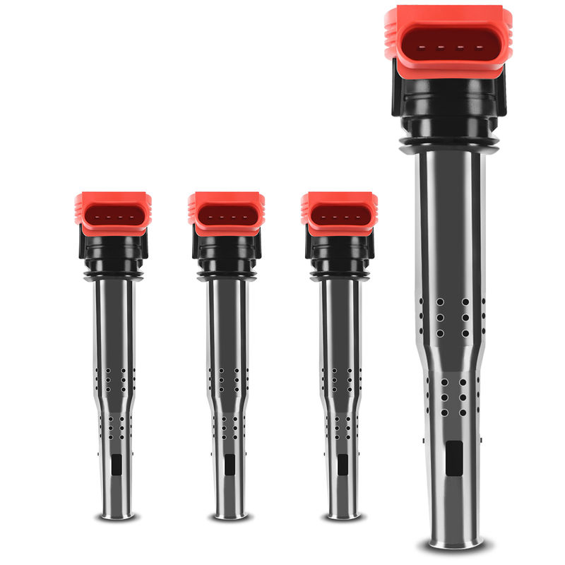 4x Ignition Coils with 4 Pins for Audi A6 A7 A8 Quattro Q7 Volkswagen Touareg