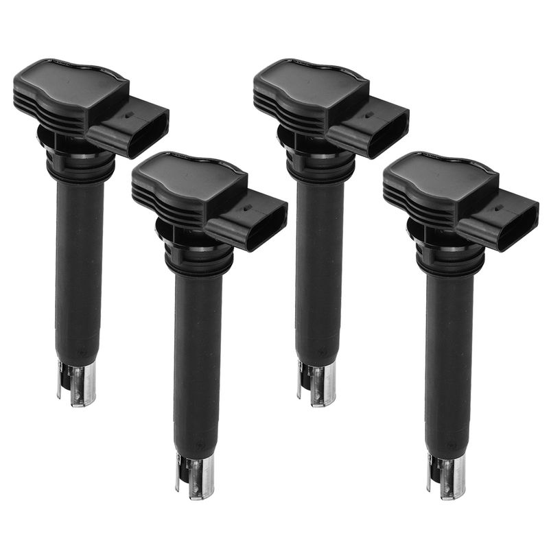 4x Ignition Coils with 4 Pins for Volkswagen Passat Jetta Audi A3 A4 A5 Q3 TT