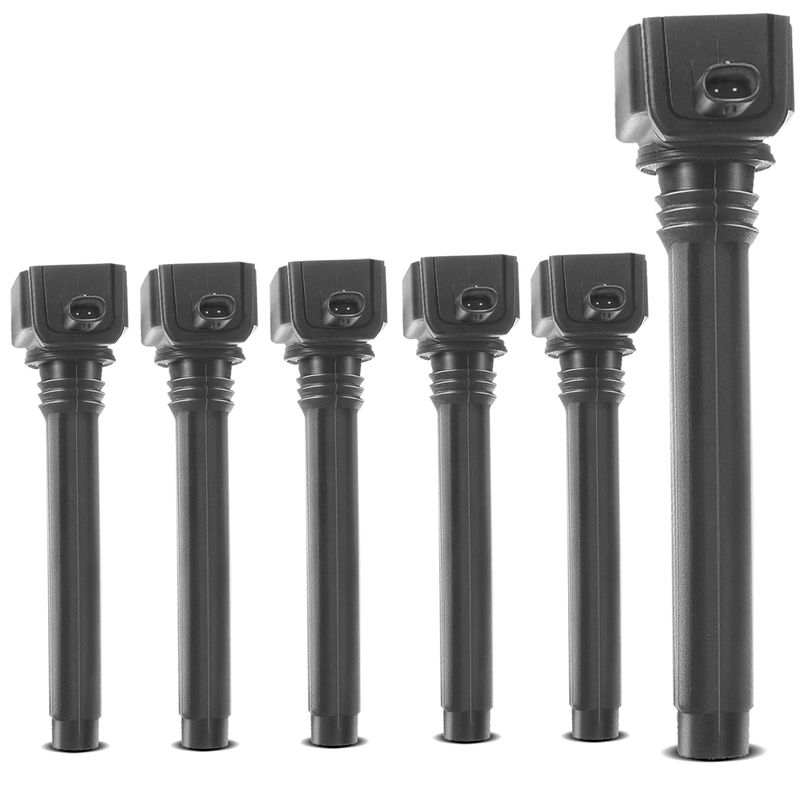 6x Ignition Coils with 2 Pins for Chrysler Jeep Grand Cherokee Wrangler Dodge