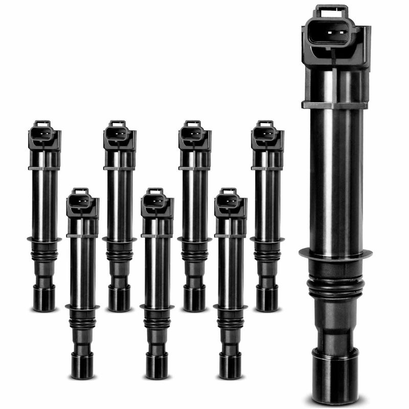 8x Ignition Coils with 2 Pins for Jeep Grand Cherokee 1999-2007 Dodge Dakota