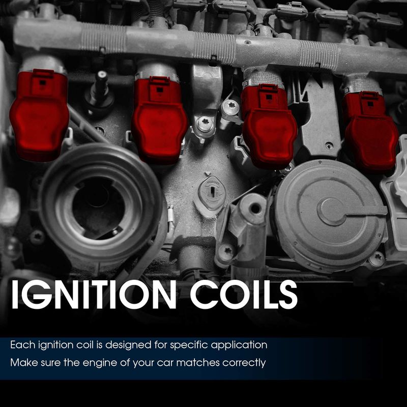 8x Ignition Coils with 2 Pins for Ford F-150 F-250 E-150 Lincoln Mercury