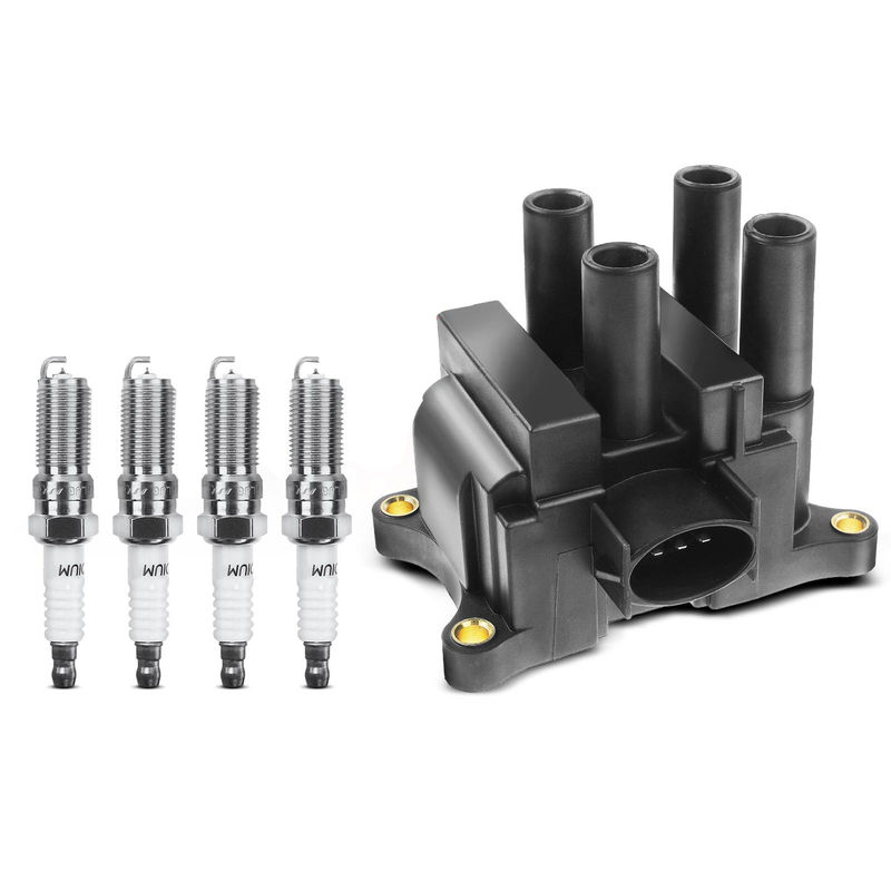Ignition Coil & IRIDIUM Spark Plug Kit for Ford Focus 00-04 Escape Mercury