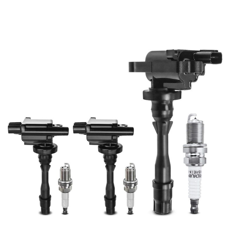 3x Black Ignition Coil & IRIDIUM Spark Plug Kits for Mitsubishi Montero 3.8L
