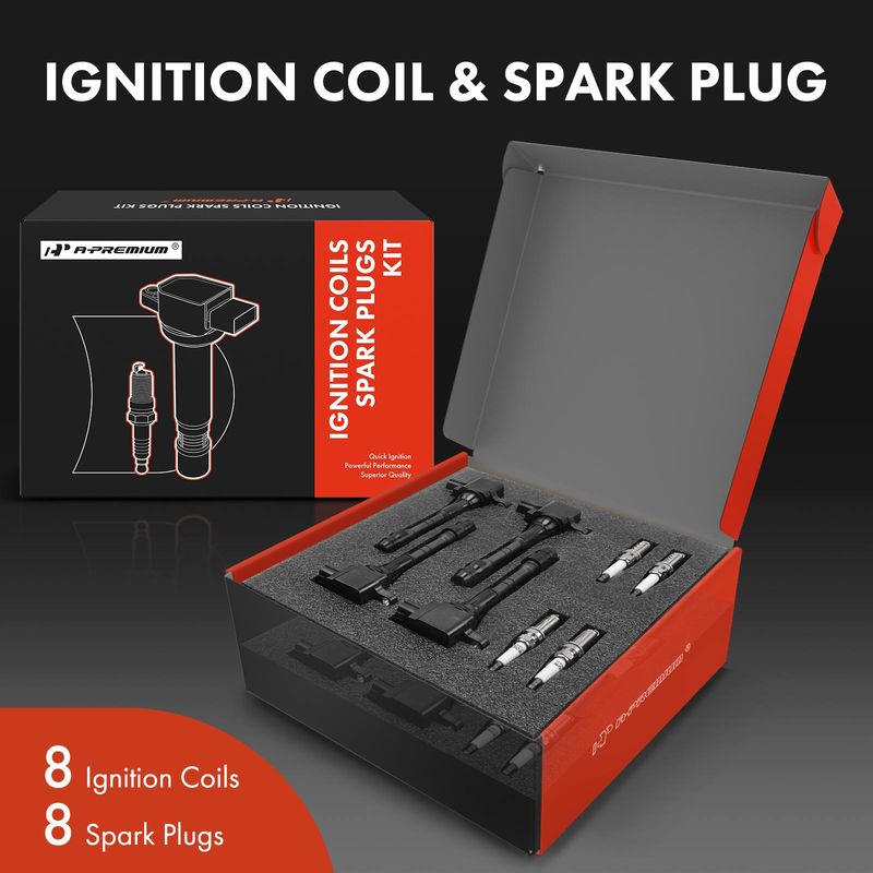 8x Ignition Coil & IRIDIUM Spark Plug Kits for Nissan Titan 04-07 Armada Infiniti