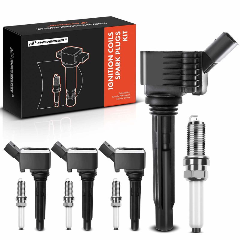 4x Ignition Coil & IRIDIUM Spark Plug Kits for Audi A3 A4 A6 Q5 VW Jetta Passat