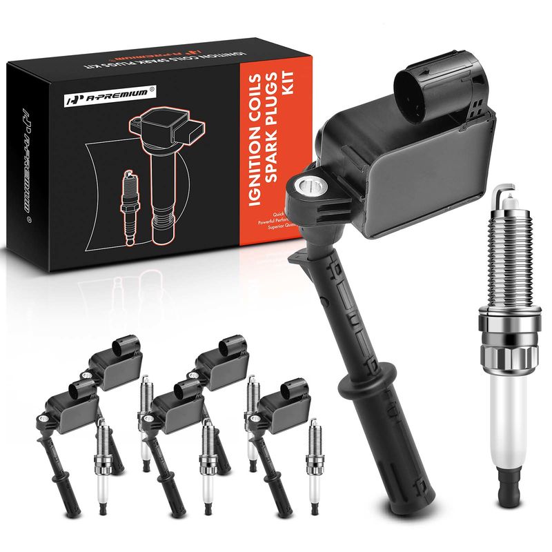 6x Black Ignition Coil & IRIDIUM Spark Plug Kits for Mercedes-Benz W166 ML350