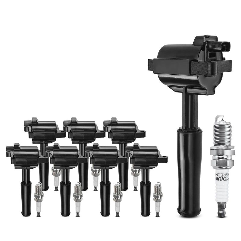 8x Ignition Coil & IRIDIUM Spark Plug Kits for Jaguar Vanden Plas XJ8 XK8 4.0L