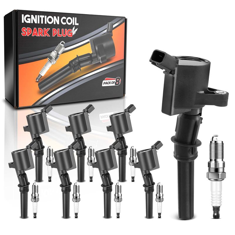 8x Ignition Coil & IRIDIUM Spark Plug Kits for Ford F-150 F-250 Super Duty 5.4L