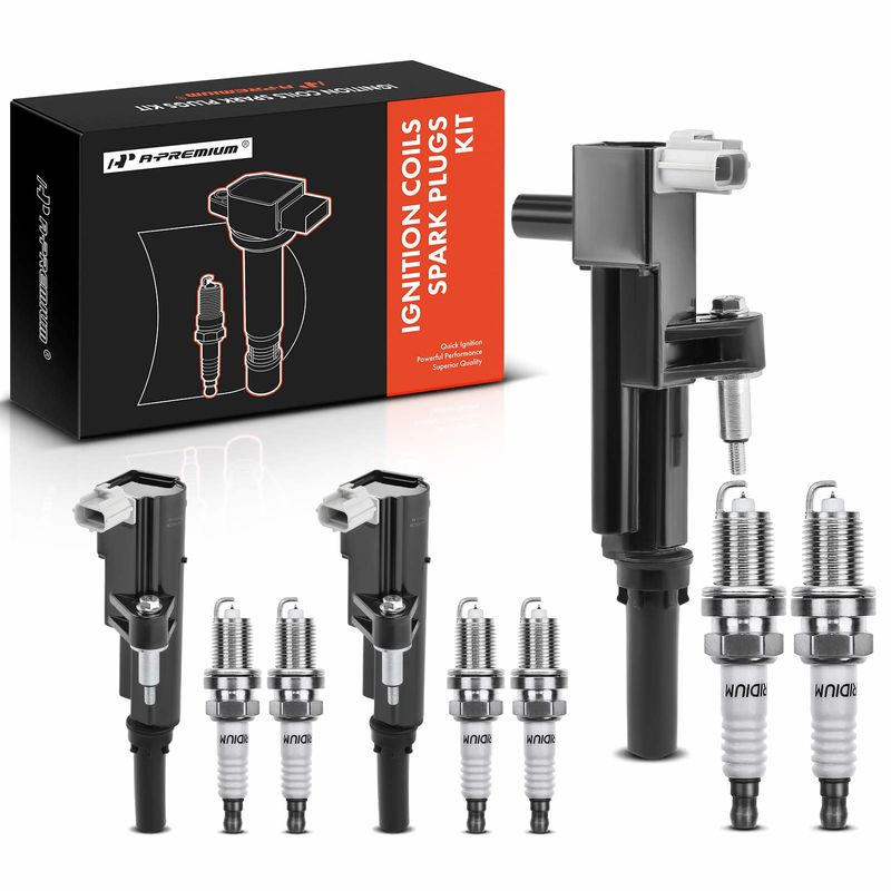 3x Black Ignition Coil & 6x IRIDIUM Spark Plug Kits for Dodge Dakota Jeep Ram