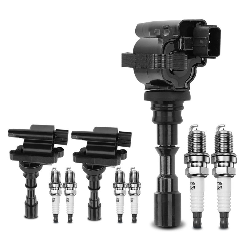 3x Black Ignition Coil & 6x IRIDIUM Spark Plug Kits for Kia Sedona Hyundai 3.5L