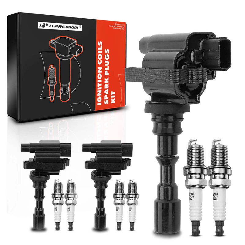 3x Black Ignition Coil & 6x IRIDIUM Spark Plug Kits for Hyundai Santa Fe V6 3.5L