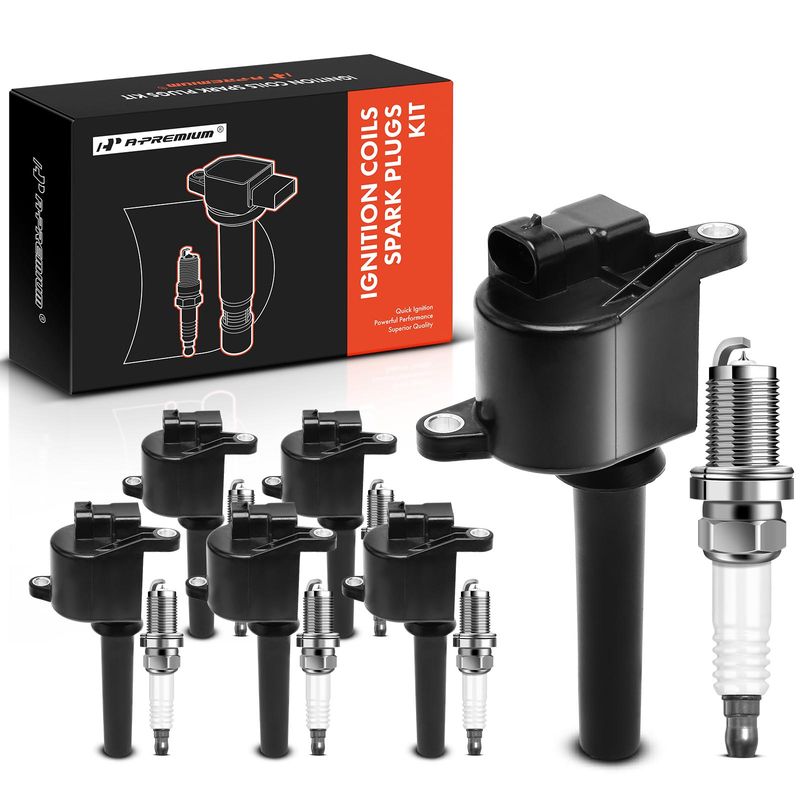 6x Black Ignition Coil & IRIDIUM Spark Plug Kits for Suzuki Verona Chevy 2004 2.5L