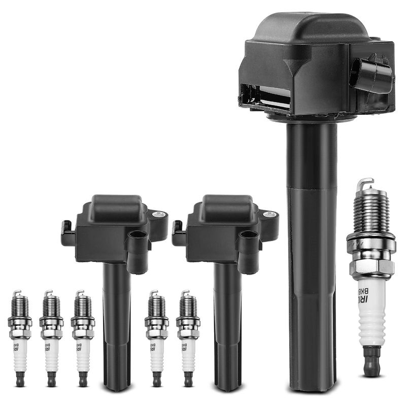 3x Black Ignition Coil & 6x IRIDIUM Spark Plug Kits for Toyota Camry 96-01 3.0L