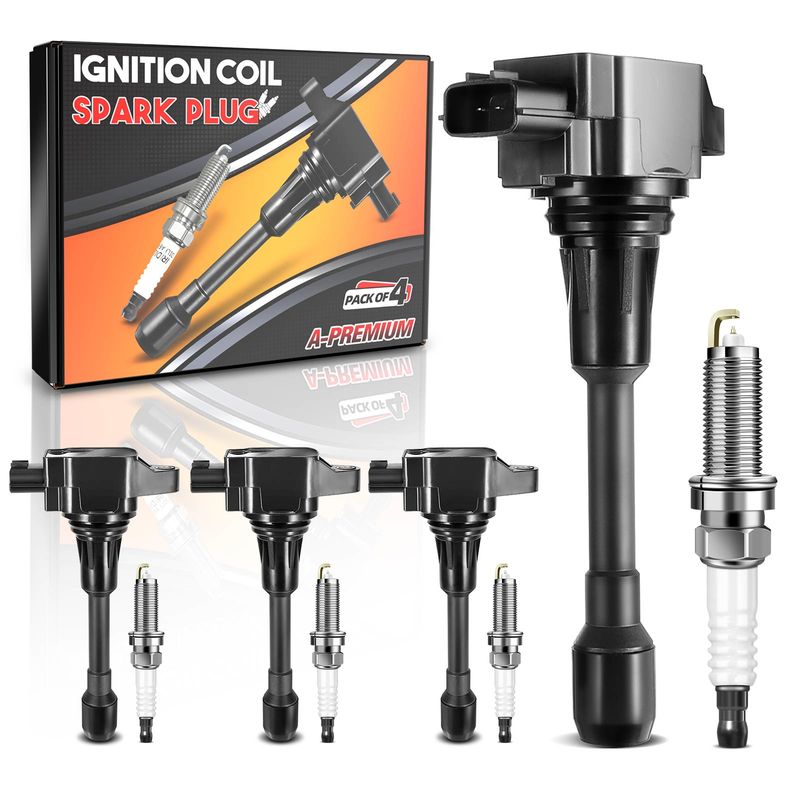 4x Ignition Coil & IRIDIUM Spark Plug Kits for Nissan Altima Sentra Rogue Versa