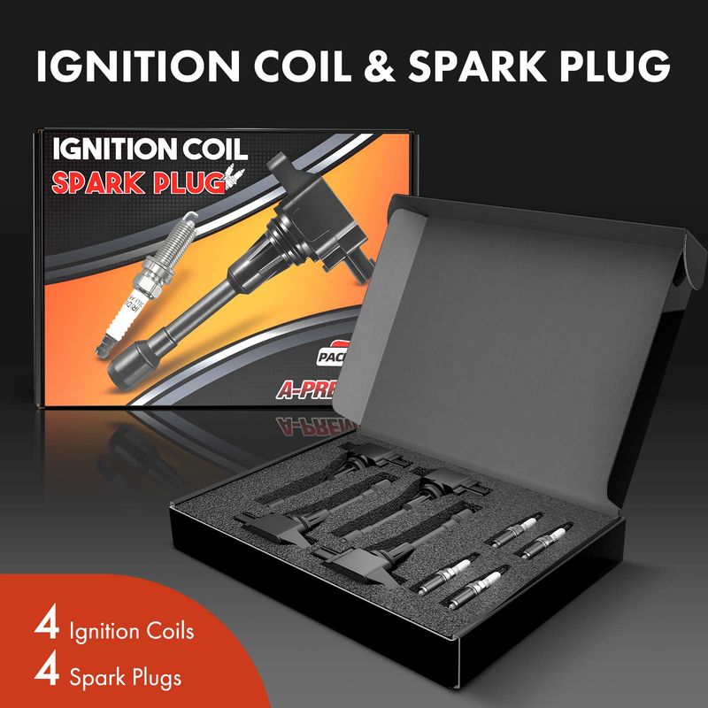 4x Ignition Coil & IRIDIUM Spark Plug Kits for Nissan Altima Sentra Rogue Versa