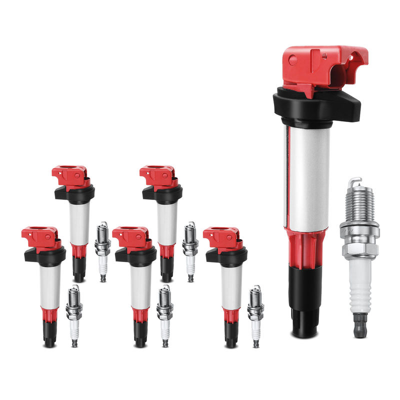 6x Red Ignition Coil & IRIDIUM Spark Plug Kits for BMW 325Ci 03-06 Z3 01-02