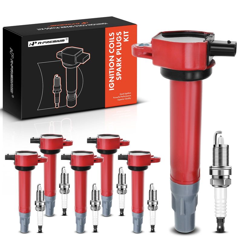 6x Ignition Coil & IRIDIUM Spark Plug Kits for Chrysler 300 2006-2010 Dodge 3.5L