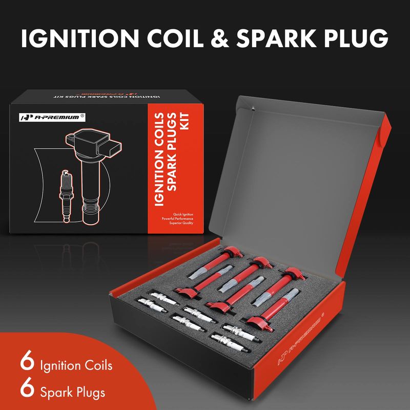 6x Ignition Coil & IRIDIUM Spark Plug Kits for Chrysler 300 2006-2010 Dodge 3.5L