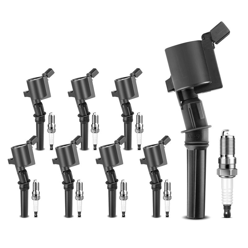 8x Ignition Coil & IRIDIUM Spark Plug Kits for Ford F-150 5.4L